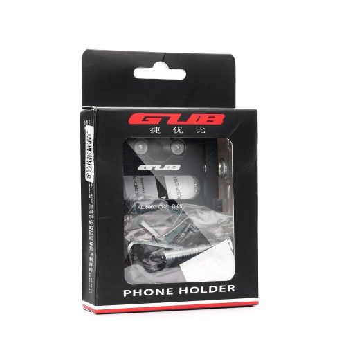 GUB kerékpártartó mobiltelefonhoz G83 alumínium, fekete