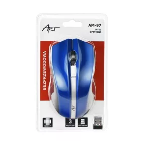   ART vezeték nélküli számítógépes egér 2.4G 1000 dpi AM-97 kék