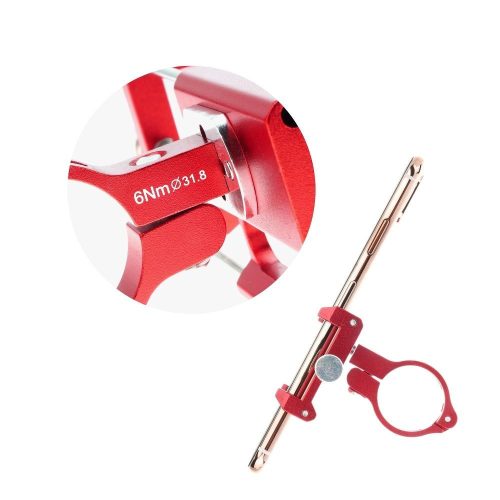 GUB kerékpártartó mobiltelefonhoz G85 alumínium, piros