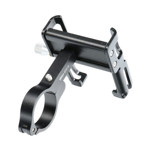 GUB kerékpártartó mobiltelefonhoz + szilikon kötszer P10 alumínium, fekete