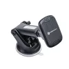 Forcell F-Grip Carbon H-CT327 mágneses autós telefontartó szélvédőre / műszerfalra, fekete