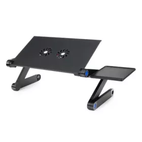   Univerzális, állítható laptopasztal hűtéssel YL-803 fekete