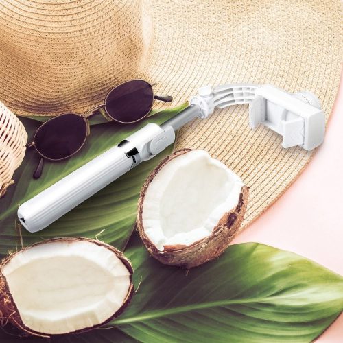 Szelfibot vezeték nélküli távirányítóval és stabilizátorral, GIMBAL SSTR-L08 fehér