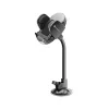 Forcell F-Grip Oval autós telefontartó, 17 cm, szélvédőre / műszerfalra / szellőzőnyílásra rögzíthető, fekete