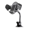 Forcell F-Grip Oval autós telefontartó, 17 cm, szélvédőre / műszerfalra / szellőzőnyílásra rögzíthető, fekete
