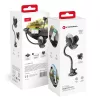 Forcell F-Grip Oval autós telefontartó, 27 cm, szélvédőre / műszerfalra / szellőzőnyílásra, fekete