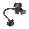 Forcell F-Grip Oval autós telefontartó, 27 cm, szélvédőre / műszerfalra / szellőzőnyílásra, fekete