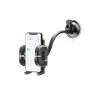 Forcell F-Grip Regular autós telefontartó, 17 cm, szélvédőre / műszerfalra / szellőzőnyílásra, fekete