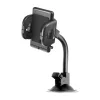 Forcell F-Grip Regular autós telefontartó, 17 cm, szélvédőre / műszerfalra / szellőzőnyílásra, fekete