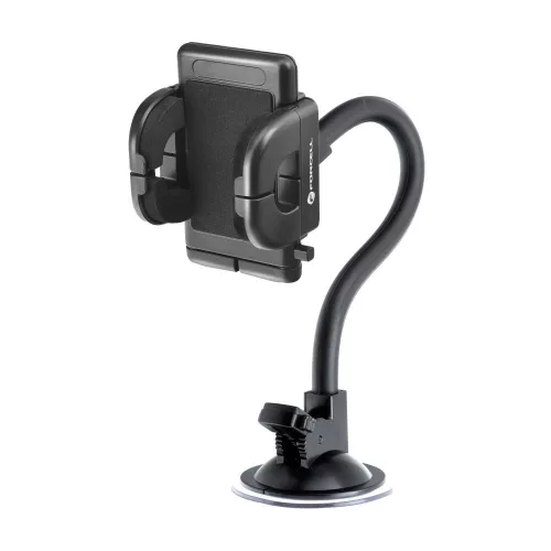 Forcell F-Grip Regular autós telefontartó, 27 cm, szélvédőre / műszerfalra / szellőzőnyílásra rögzíthető, fekete
