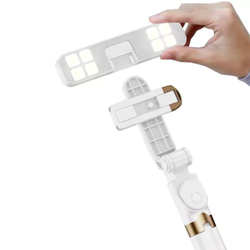 Szelfibot vezeték nélküli távirányítóval és LED-del, SSTR-20 fehér