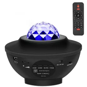   STARS LED / Disco projektor bluetooth hangszóróval + távirányítóval + USB BTM0504 / HD-SPL fekete
