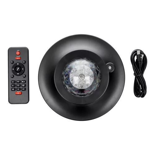 STARS LED / Disco projektor bluetooth hangszóróval + távirányítóval + USB BTM0504 / HD-SPL fekete