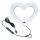 LED Ring Stream RGB lámpa 10" tartóval mobil HEART + állvány JM26-10 fekete
