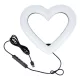 LED Ring Stream RGB lámpa 10" tartóval mobil HEART + állvány JM26-10 fekete