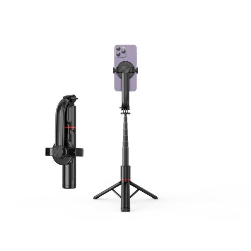 Szelfibot vezeték nélküli távirányítós állvánnyal, MagSafe SSTR-C09 fekete színben kompatibilis