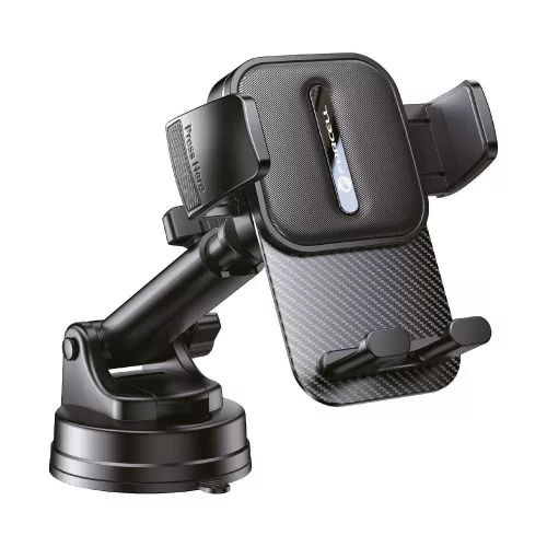 Forcell F-Grip Guardian autós telefontartó szélvédőre / műszerfalra, fekete
