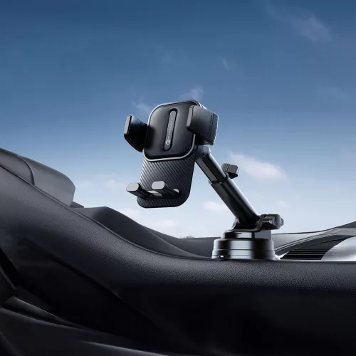 Forcell F-Grip Guardian autós telefontartó szélvédőre / műszerfalra, fekete