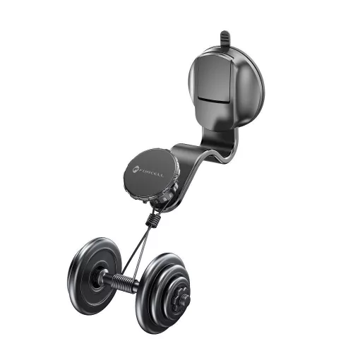 Forcell F-Grip MagFlex mágneses autós telefontartó szélvédőre / műszerfalra / szellőzőnyílásra, fekete