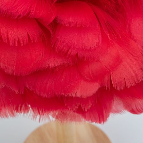 Asztali lámpa éjjeli lámpa toll alakú Art Deco piros CBDPH