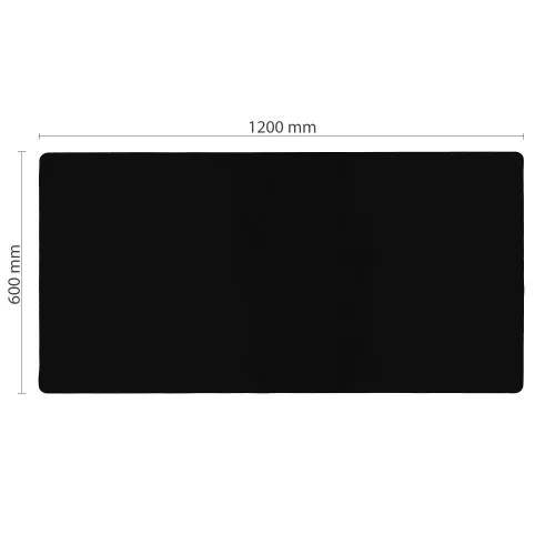 Gamer egér- és billentyűzetpad 1200 x 600 x 2 mm fekete varrással