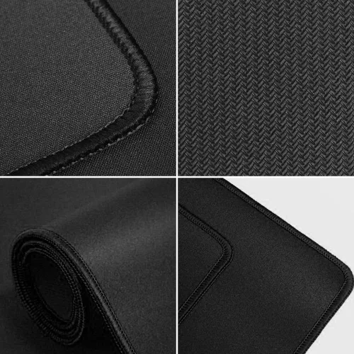 Gamer egér- és billentyűzetpad 1200 x 600 x 2 mm fekete varrással