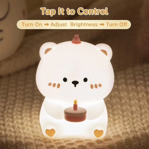 Asztali lámpa éjjeliszekrény születésnapi mackó art deco stílusú