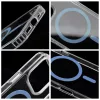 Samsung S25 ULTRA tok, Drop Glue, színes gyűrűs MagSafe-fel kompatibilis, világoskék