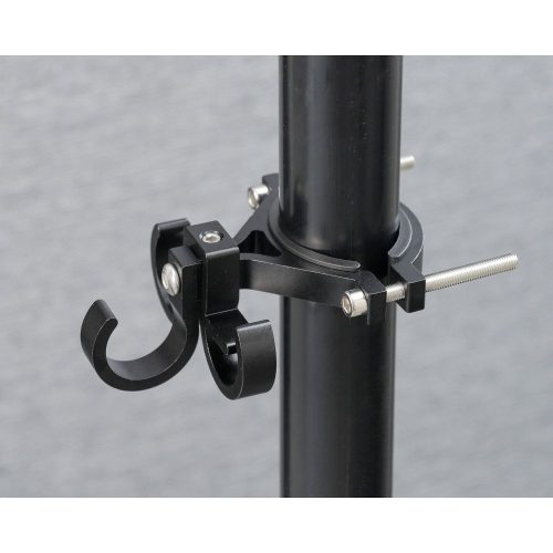 Bevásárlókampó három hurokkal kerékpárra/robogóra, alumínium FS366-001, fekete