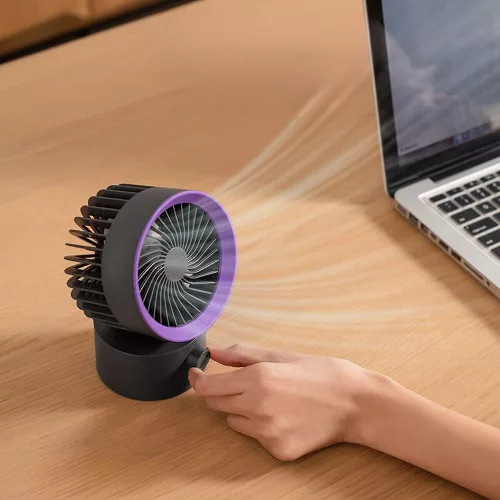 USB A csatlakozón keresztül működő asztali ventilátor LLD-F87U fekete
