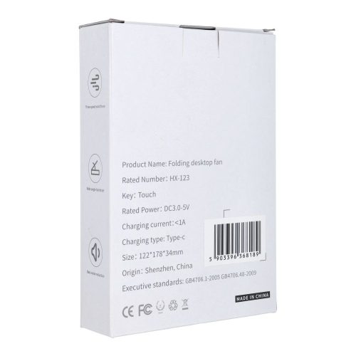 Asztali ventilátor HX-123 fehér