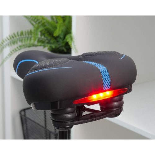 Kerékpár nyereg beépített LED lámpával FSBSD-232-1 fekete