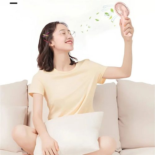 Hordozható ventilátor W10 rózsaszín