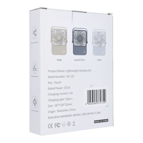 Asztali ventilátor állítható talppal HX-122 sötétkék