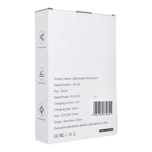 Asztali ventilátor HX-125 fehér