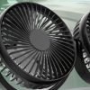 Kettős autós ventilátor USB-ről, fekete