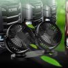 Kettős autós ventilátor USB-ről, fekete