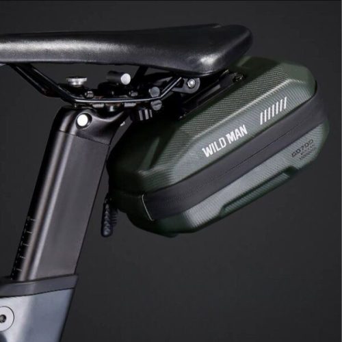 WILDMAN utazótáska kerékpár nyereg alá cipzárral 0.8L GD700 zöld