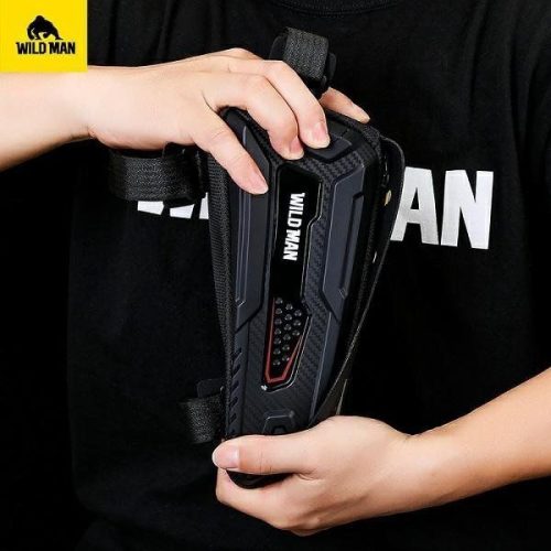 WILDMAN utazótáska kerékpárvázra cipzárral 1L (4 "- 7") M90 fekete