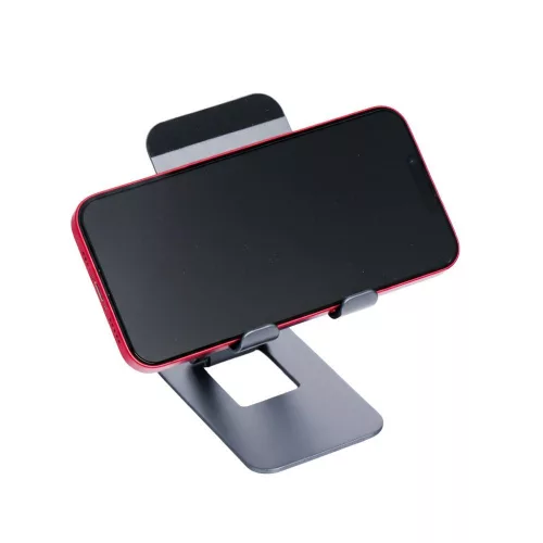 Asztali telefon-/tablettartó, összecsukható, Forcell F-Grip Fold Stand 1, szürke