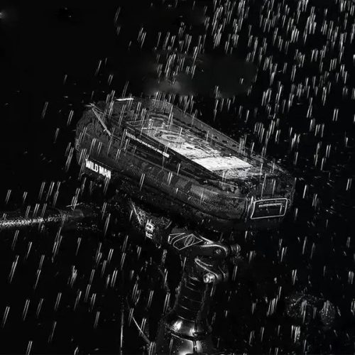 WILDMAN utazótáska kerékpárvázra cipzárral 0,6L (4 "- 7") MS33 fekete