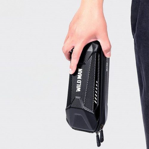 WILDMAN utazótáska kerékpárvázra cipzárral 1L XS5 fekete