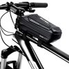 WILDMAN utazótáska kerékpárvázra cipzárral 1L ES5 fekete