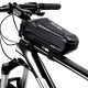 WILDMAN utazótáska kerékpárvázra cipzárral 1L ES5 fekete