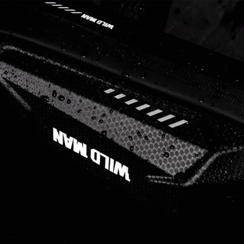 WILDMAN utazótáska kerékpárvázra cipzárral 1L ES5 fekete