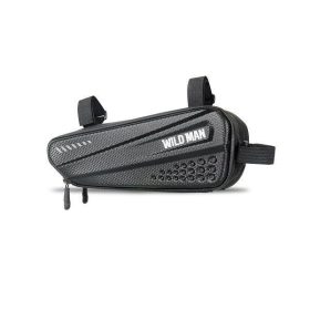   WILDMAN utazótáska kerékpárváz alá cipzárral 1,5L E4 fekete