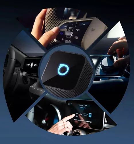 Vezeték nélküli autós adapter OTTOCAST Mini Cube T2 fekete