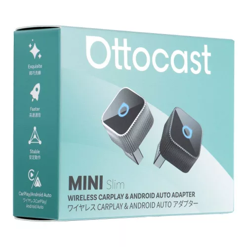 Vezeték nélküli autós adapter OTTOCAST Mini Cube T2 fekete