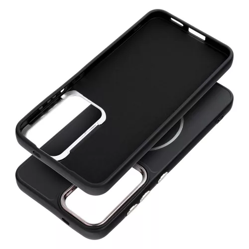 Samsung A27 Frame Mag Cover tok, MagSafe-fel kompatibilis, fekete