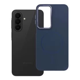   Samsung A27 Frame Mag Cover tok, MagSafe-fel kompatibilis, sötétkék